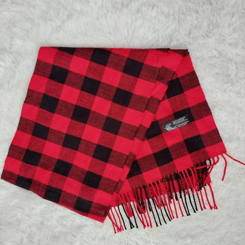 Italy Design Plaid 20%‎ cashmere Scarf